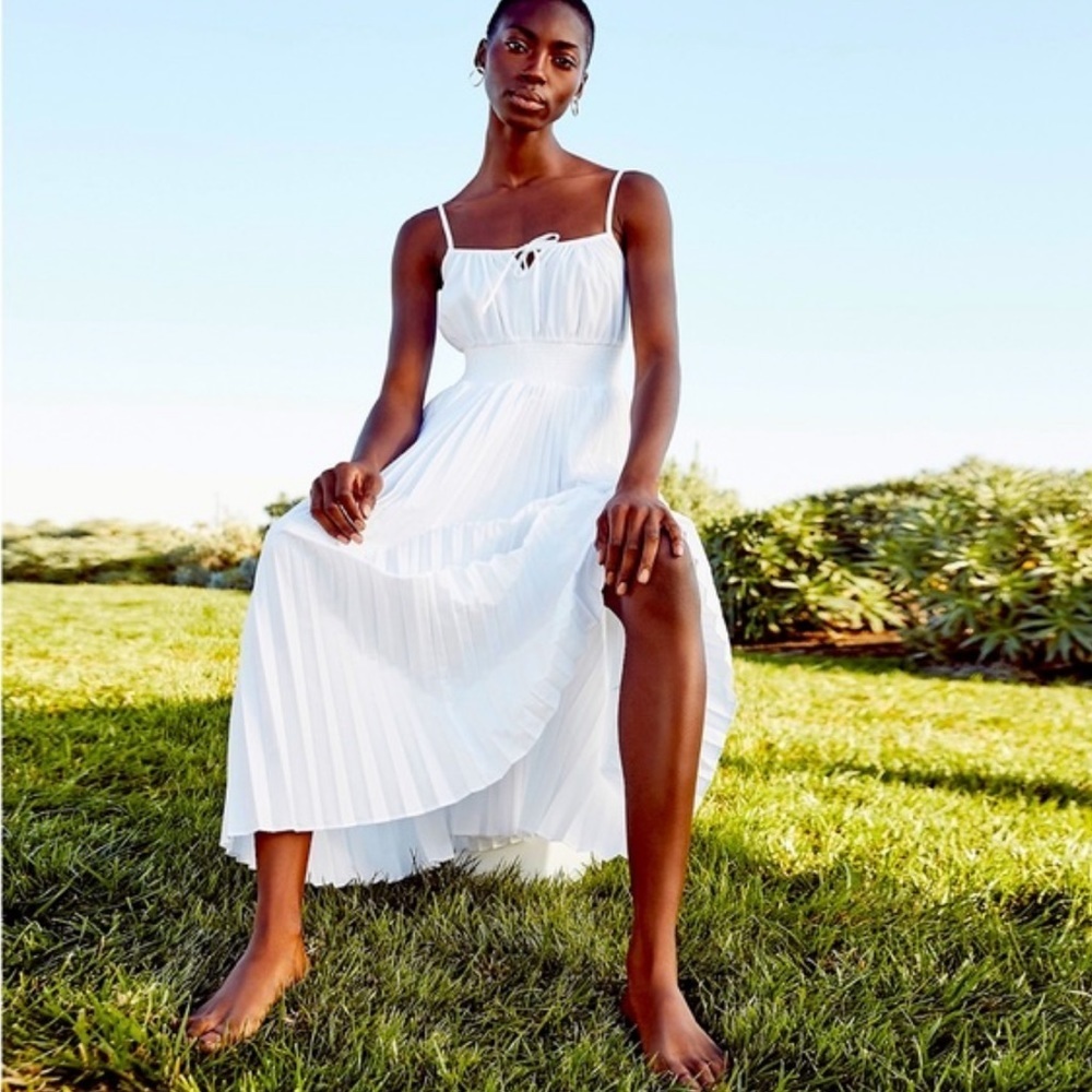 J. Crew White Midi Dress 10